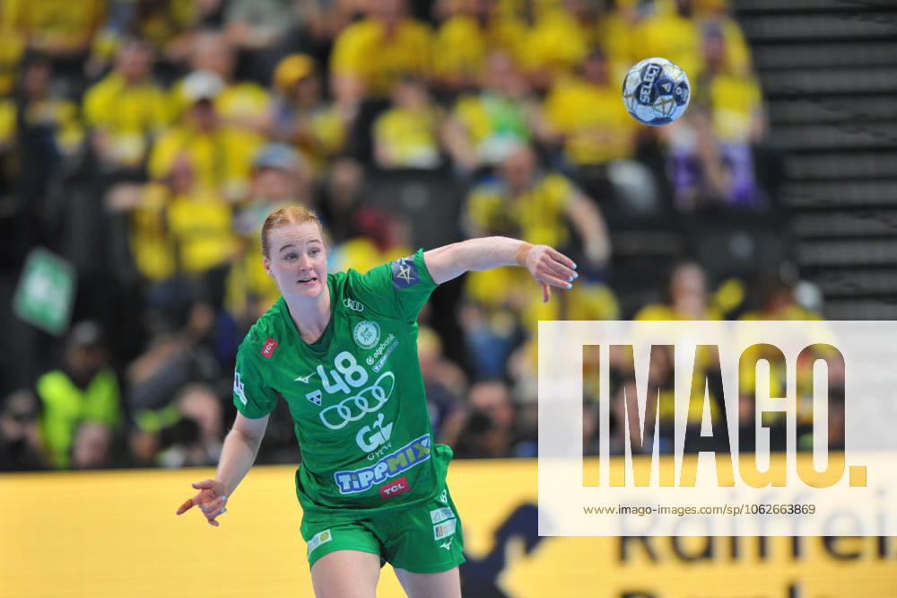 Housheer Dione of Gyori Audi ETO on the final of the EHF Champions League Woman between Gyori Audi ETO KC and Odense Handbold on the second day of the EHF Champions league Final4 Woman in Budapest on the 1th of June. Budapest Hungary - ZUMAs291 20250601_zip_s291_064