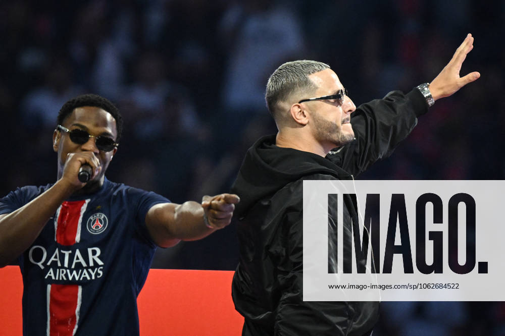 PSG celebrates Champions League trophy at Parc des Princes - FA DJ Snake performs with Niska as Paris Saint-Germain’s players celebrate the UEFA Champions League trophy at the Parc des Princes Stadium in Paris on June 1, 2025, the day after PSG won the UEFA Champions League final football match over Inter Milan in Munich, on May 31, 2025. Photo by Firas Abdullah ABACAPRESS.COM Paris Ile-de-France France