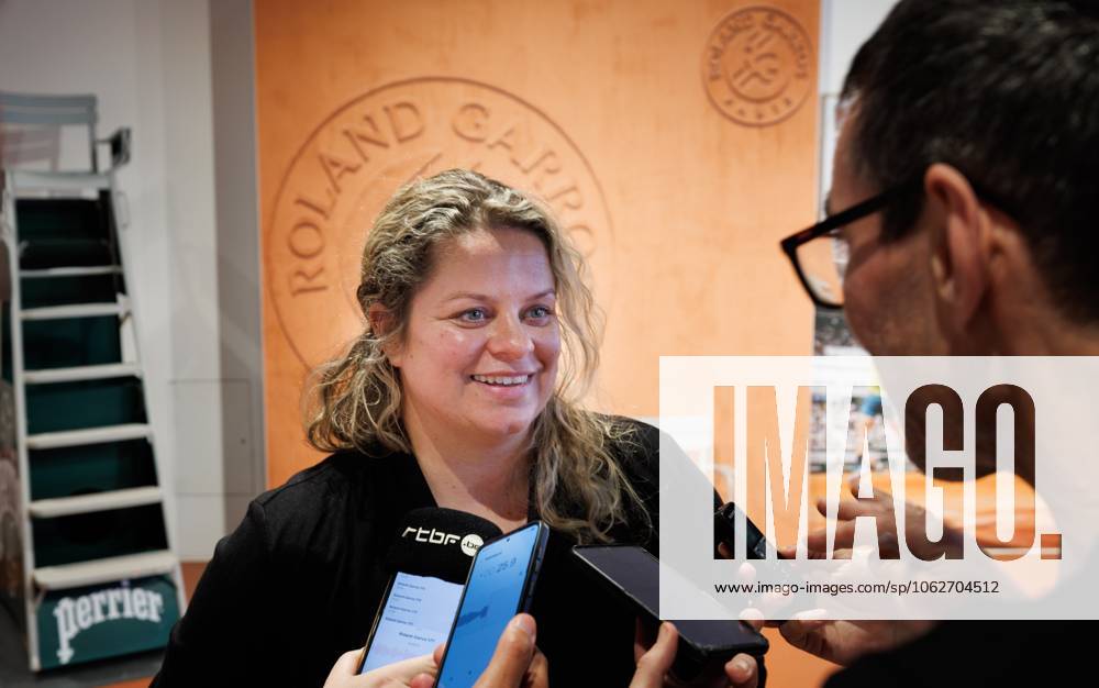 Former Belgian tennis player Kim Clijsters pictured during a press conference, PK, Pressekonferenz at the Roland Garros French Open tennis tournament, in Paris, France, Monday 02 June 2025. This year s tournament takes place from 25 May to 08 June. BENOITxDOPPAGNE x126010856x