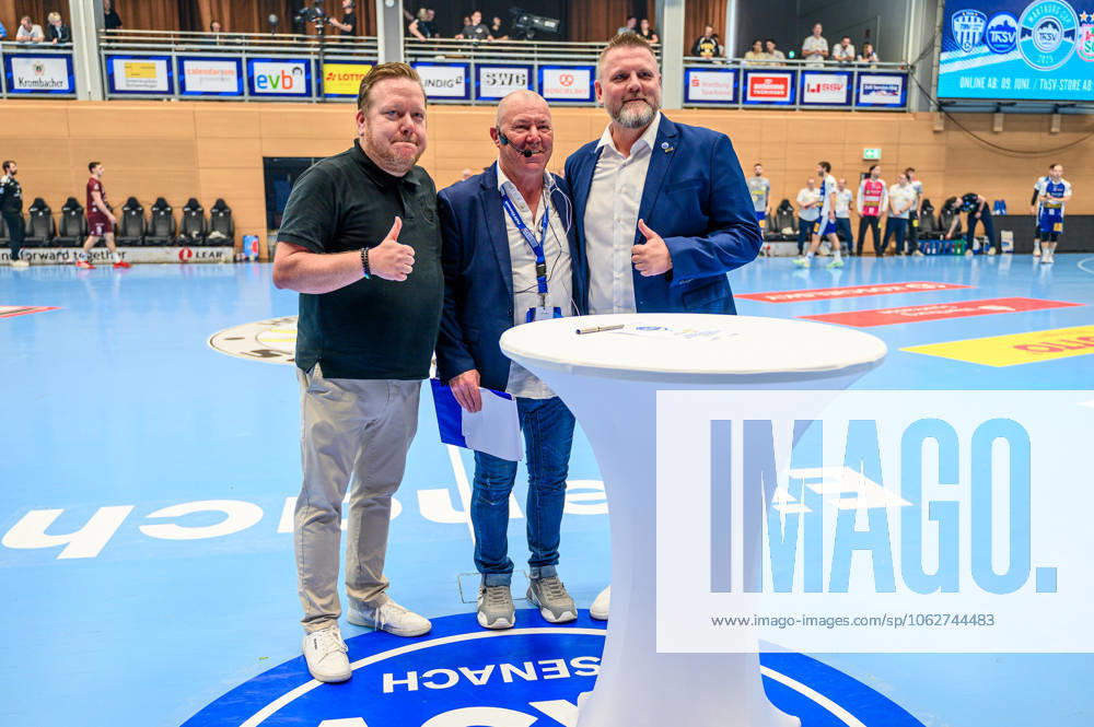 Koetter Security signs for a further partnership, Rene Witte Geschaeftsfuehrer, ThSV Eisenach GER, ThSV Eisenach vs. 1 VfL Potsdam, Handball, 1 Bundesliga, 33 Matchday, Season 2024 2025, 04 06 2025 GER, ThSV Eisenach vs. 1 VfL Potsdam, Handball, 1 Bundesliga, 33 Matchday, Season 2024 2025, 04 06 2025 Eisenach