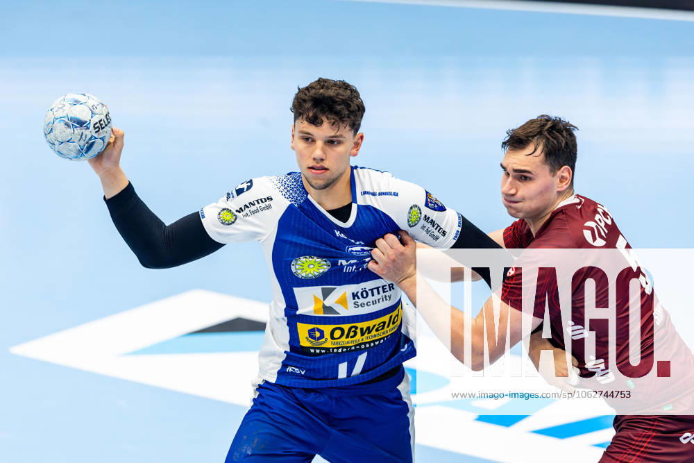 GER, Handball, Men, Season 24 25, 1 Daikin Handball Bundesliga, 33 Matchday, ThSV Eisenach 1 VfL Potsdam Josip Simic 1 VfL Potsdam Marko Grgic ThSV Eisenach,17 99817 Eisenach Werner Assmann Halle Am Sportp Thueringen Germany