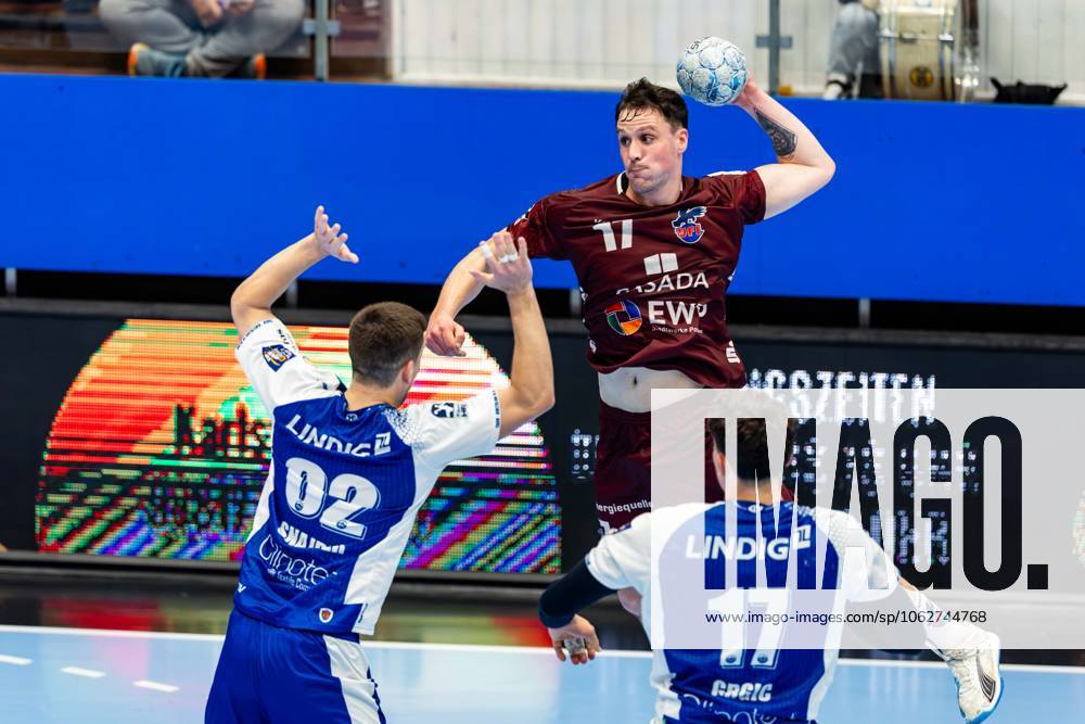 GER, Handball, Men, Season 24 25, 1 Daikin Handball Bundesliga, 33 Matchday, ThSV Eisenach 1 VfL Potsdam Ivan Snajder ThSV Eisenach,82 Marko Grgic ThSV Eisenach,17 Jannek Klein 1 VfL Potsdam 99817 Eisenach Werner Assmann Halle Am Sportp Thueringen Germany