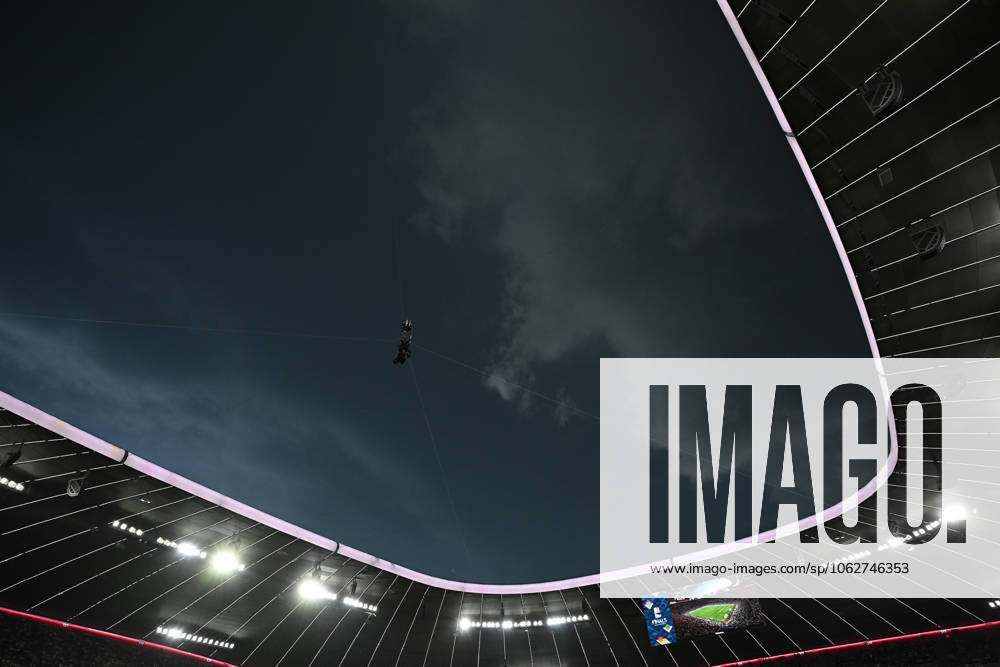 Football UEFA Nations League 1 2 Final, Germany Portugal v l hailstorm over the stadium Muenchen