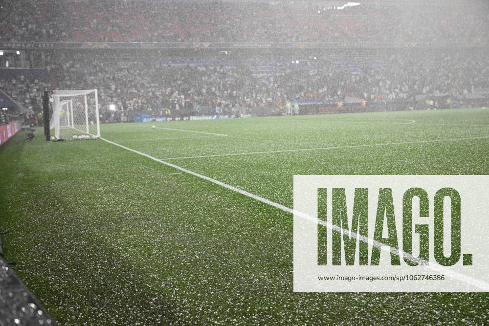 Football UEFA Nations League 1 2 Final, Germany Portugal v l hailstorm over the stadium Muenchen