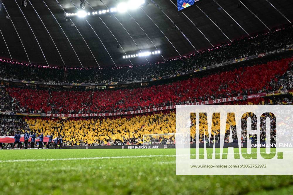 Choreography Choreo German Fans, Germany vs Portugal, Football, UEFA Nations League, Semi-Final, 04 06 2025 Munich Bavaria Germany