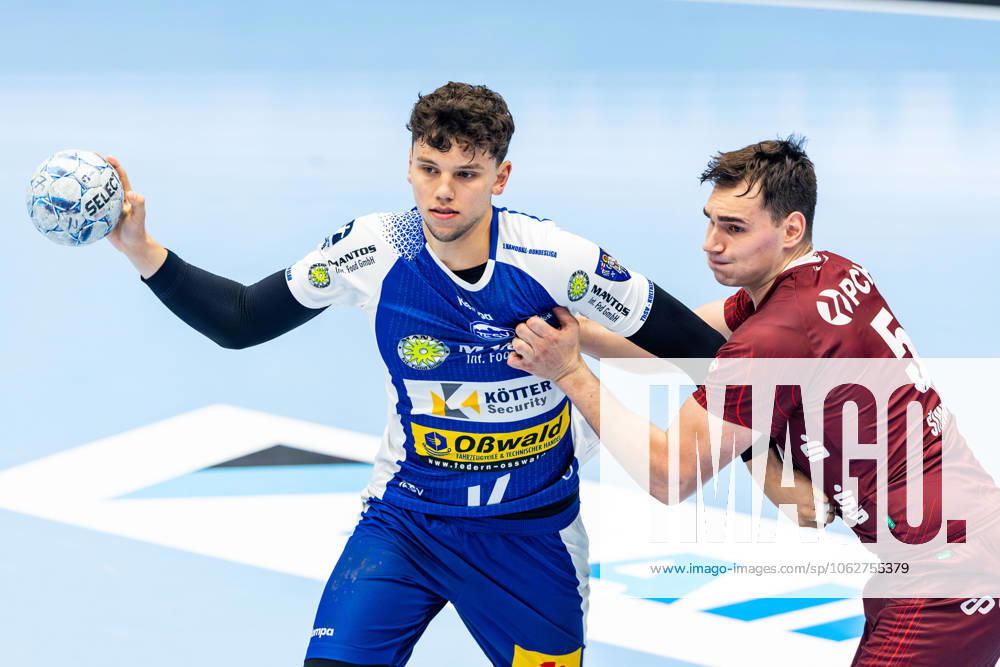 GER, Handball, Men, Season 24 25, 1 Daikin Handball Bundesliga, 33 Matchday, ThSV Eisenach 1 VfL Potsdam Josip Simic 1 VfL Potsdam Marko Grgic ThSV Eisenach,17 99817 Eisenach Werner Assmann Halle Am Sportp Thueringen Germany