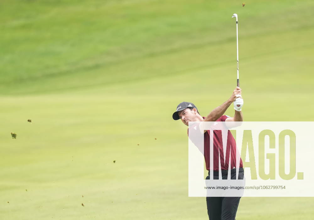 Candian Nick Taylor hits his approach shot on the second fairway during second round of the RBC Canadian Open golf tournament in Caledon, Ont., on Friday, June 6, 2025. Golf 2025: Canadian Open: Second Round - ZUMAc35_ 20250606_zaf_c35_144