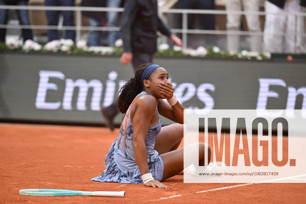 2025 Roland-Garros - Day 14 PARIS, FRANCE - JUNE 7: Coco Gauff of US celebrates after winning against Aryna Sabalenka (not seen) during the Women s Singles final match on Day 14 of the 2025 French Open at Court Philippe-Chatrier in Paris, France on June 7, 2025. Mustafa Yalcin Anadolu Paris France. Editorial use only. Please get in touch for any other usage.