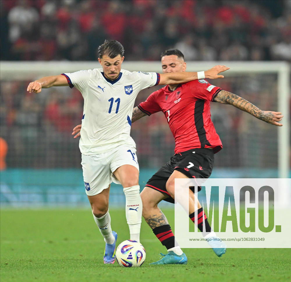 ALBANIA vs SERBIA LAZAR SAMARDZIC, football player of Serbia during World Cup qualification match against Albania, at Kombetare stadium. Tirana, 07.06.2025. photo: MN Press photo mm FOOTBALL, SERBIA, ALBANIA, FIFA World Cup, WM, Weltmeisterschaft, Fussball QUALIFICATIONS MATCH Tirana Kombetare stadium Albania