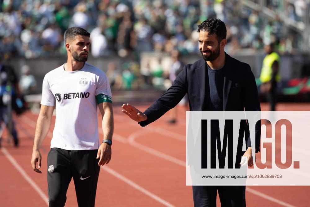Sporting head coach from Portugal RUBEN AMORIM (R) before the start of the game of the final of the Portugal Cup between Porto and Sporting at Estadio Nacional Caxias Portugal - ZUMAs359 20240526_zsp_s359_003