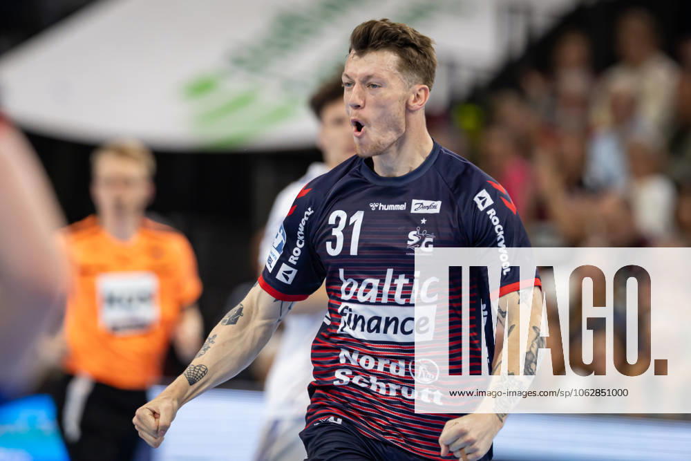 DAIKIN HBL SG Flensburg Handewitt vs. Handball Sportverein Hamburg 08 06 25 Cheers for Emil Manfeldt Jakobsen No 31, SG Flensburg Handewitt DAIKIN HBL SG Flensburg Handewitt vs. Handball Sportverein Hamburg, GP JOULE Arena on 08 06 25