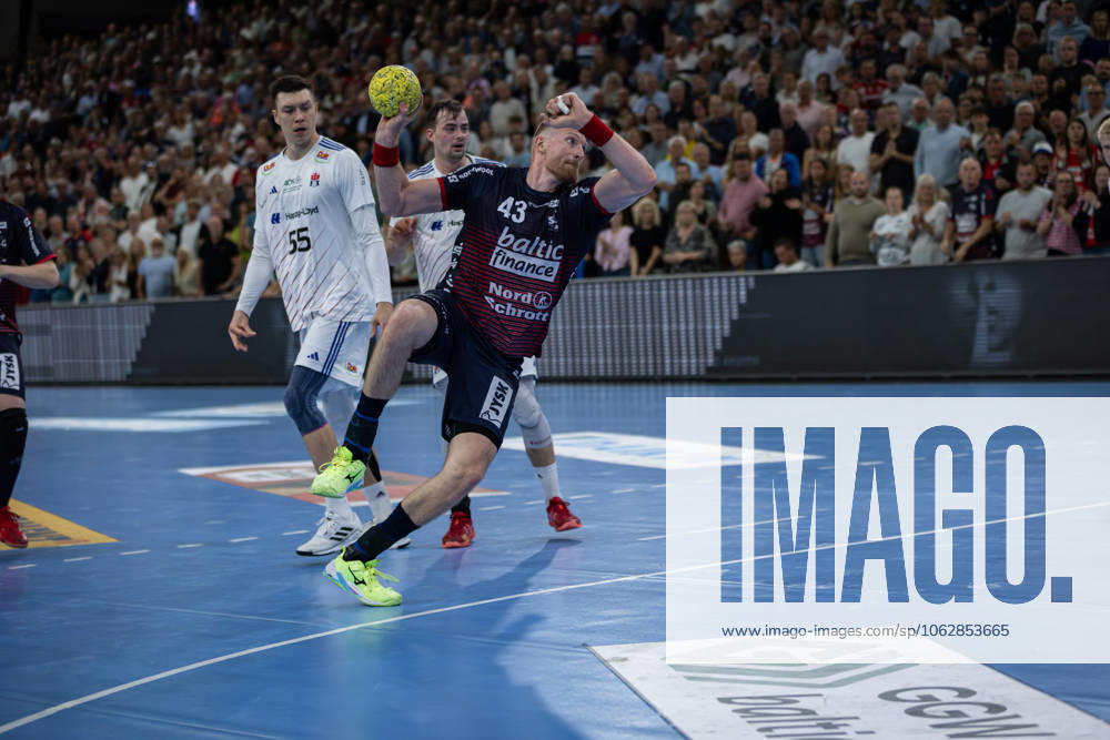 DAIKIN HBL SG Flensburg Handewitt vs Handball Sportverein Hamburg 08 06 25 Blaz Blagotinsek Nr 43, SG Flensburg Handewitt DAIKIN HBL SG Flensburg Handewitt vs Handball Sportverein Hamburg, GP JOULE Arena on 08 06 25