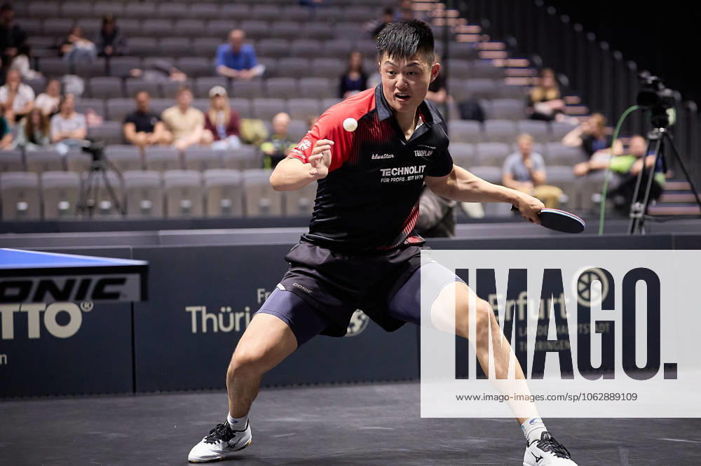 Fan Bo Meng TTC RhoenSprudel Fulda Maberzell in the mens singles final GER, TT Finals Erfurt 2025, table tennis, 09 06 2025 GER, TT Finals Erfurt 2025, table tennis, 09 06 2025 Erfurt