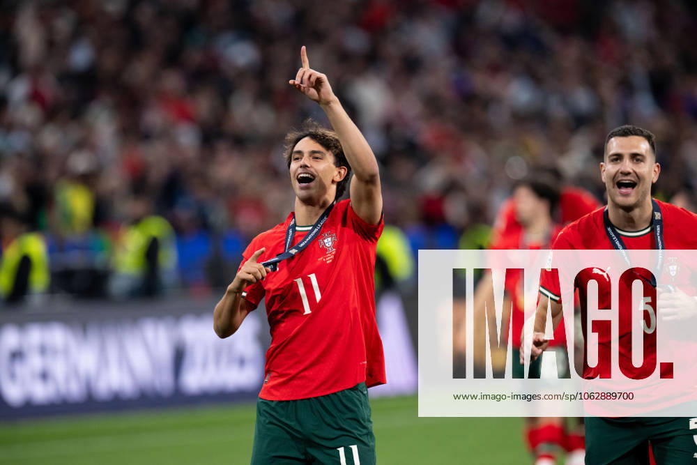Joao Felix of national team, Nationalteam of Portugal celebrates with a medal during the UEFA Nations League 2025 final match between Portugal National team and Spain National team at Munich Football Arena on June 08, 2025 in Munich, Germany. Photo Sebastian Frej Portugal national team v Spain national team - UEFA Nations League 2025 Final