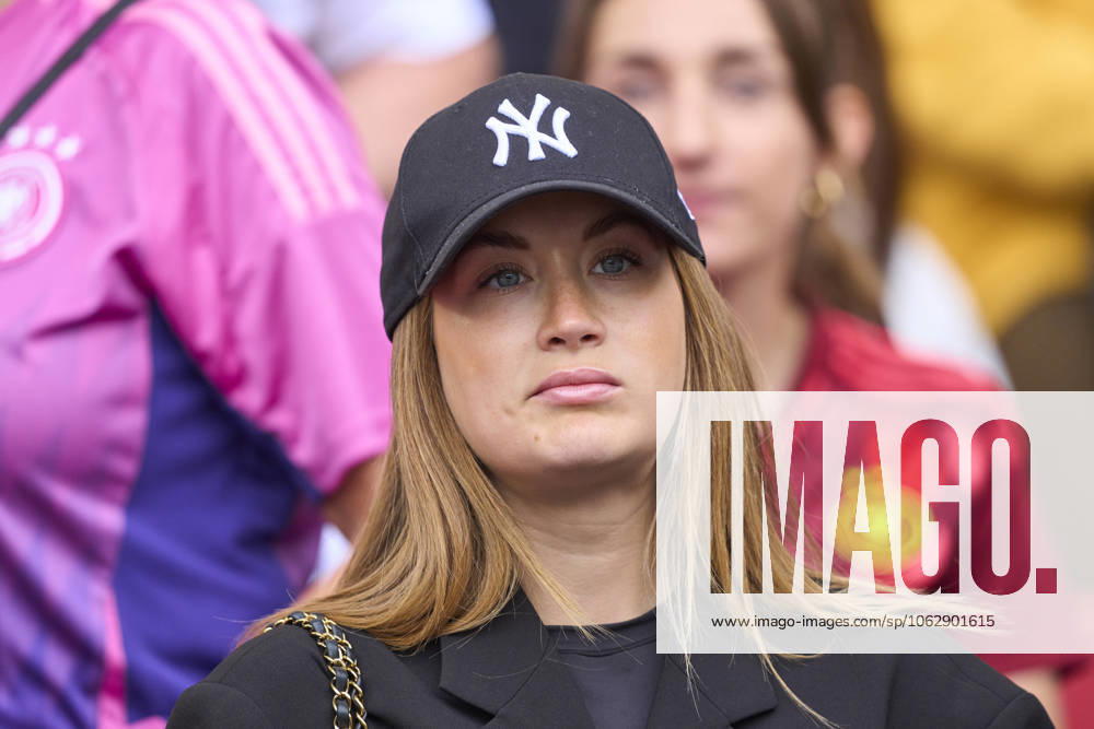 Eva Katharina wife of David Raum, DFB 22 in the UEFA Nations League 2025 Third Place match GERMANY - FRANCE 0-2 in Season 2024 2025 at June 8, 2025 in Stuttgart, Germany.