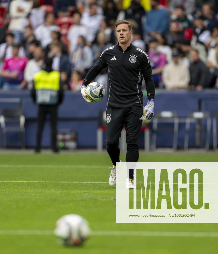 Football UEFA Nations League 2024 25, Match for 3rd place, Germany France, in the MHP Arena Stuttgart, Goalkeeper Marc Andre ter Stegen Germany warming up
