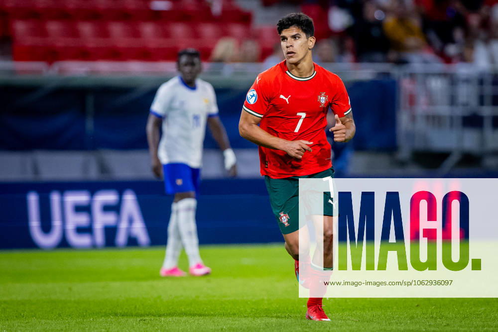 PORTUGAL U21, U 21 - FRANCE U21 Mateus Fernandes of Portugal during the UEFA European Under-21 Championship 2025 football match between Portugal U21 and France U21. Stadium Na Sihoti, Trencin, Slovakia, June 11, 2025. Photo by Branislav Racko