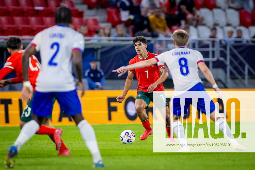 PORTUGAL U21, U 21 - FRANCE U21 Mateus Fernandes of Portugal during the UEFA European Under-21 Championship 2025 football match between Portugal U21 and France U21. Stadium Na Sihoti, Trencin, Slovakia, June 11, 2025. Photo by Branislav Racko