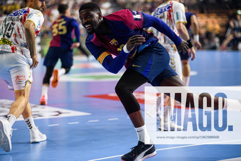 COLOGNE, GERMANY - 14 JUNE, 2025: Dika Mem - The match of TruckScout24 EHF FINAL4 Barca vs SC Magdeburg at Lanxess Arena.