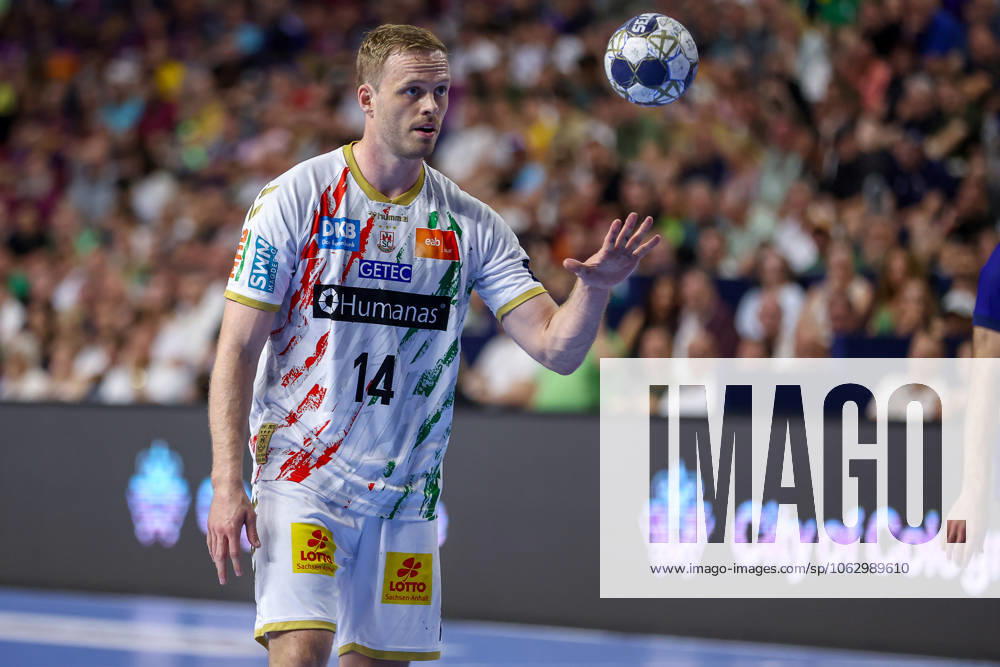 Handball, Semi-final TruckScout24 EHF FINAL4, LANXESS arena Cologne, FC Barcelona SC Magdeburg Omar Ingi Magnusson Magdeburg 14 North Rhine-Westphalia Germany