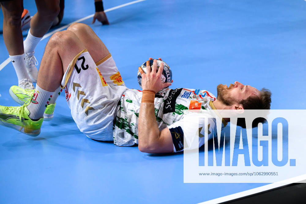 Cologne, Germany Handball EHF CL Final 4 Semi-Final Barca SC Magdeburg Albin Lagergren SC Magdeburg Cologne Lanxess Arena North Rhine-Westphalia Germany