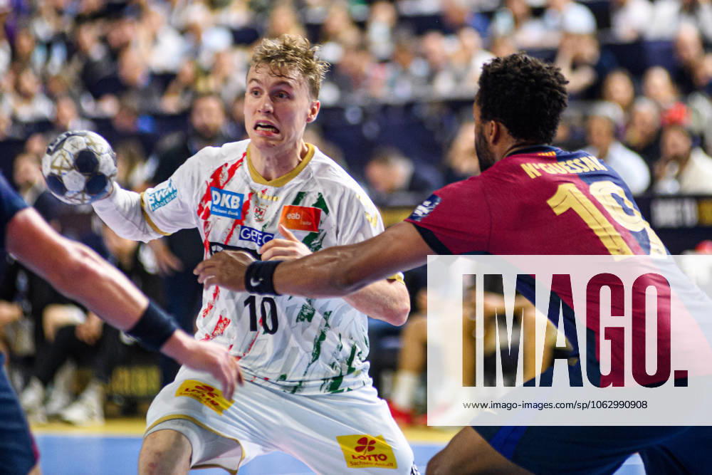 COLOGNE, GERMANY - 14 JUNE, 2025: Gisli Thorgeir Kristjansson - The match of TruckScout24 EHF FINAL4 Barca vs SC Magdeburg at Lanxess Arena.