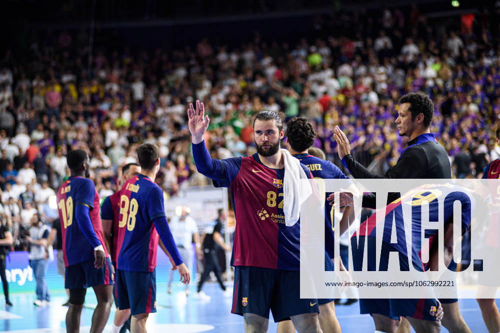 COLOGNE, GERMANY - 14 JUNE, 2025: Luis Diogo Sousa Frade - The match of TruckScout24 EHF FINAL4 Barca vs SC Magdeburg at Lanxess Arena.