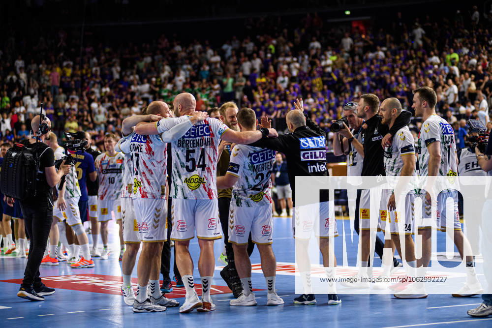 COLOGNE, GERMANY - 14 JUNE, 2025: - The match of TruckScout24 EHF FINAL4 Barca vs SC Magdeburg at Lanxess Arena.