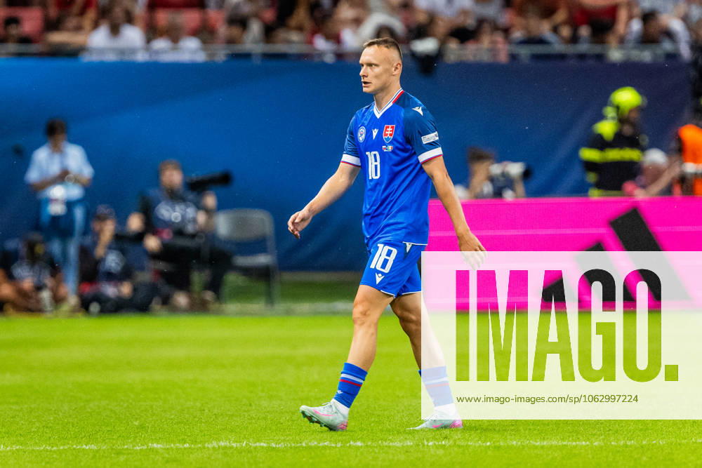 SLOVAKIA U21, U 21 - ITALY U21 Nino Marcelli of Slovakia during the UEFA European Under-21 Championship 2025 Group A football match between Slovakia U21 and Italy U21. Stadium City Arena, Trnava, Slovakia, June 14, 2025. Photo by Branislav Racko