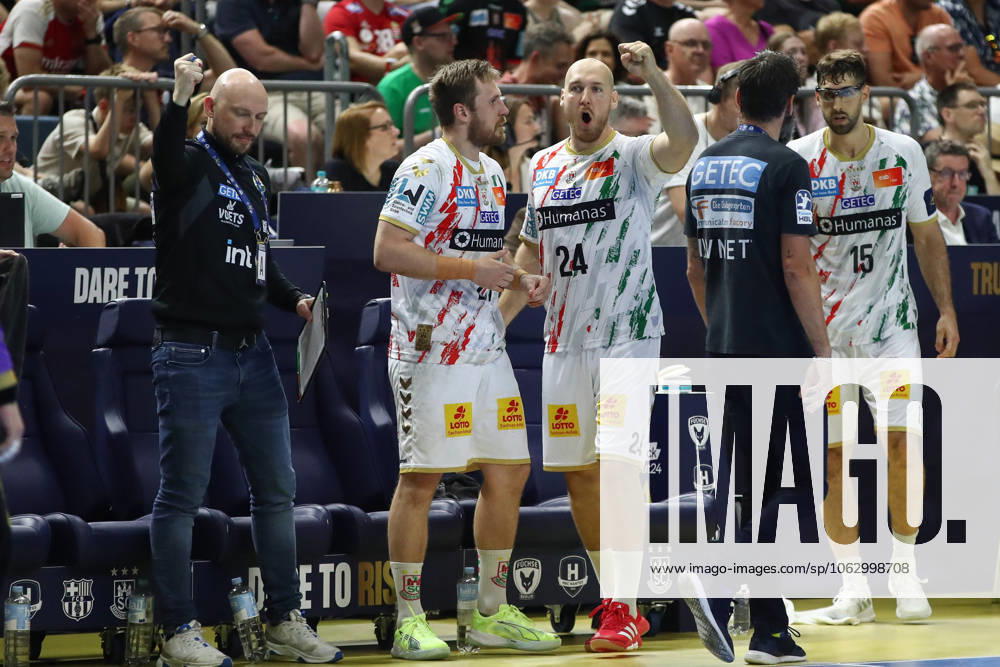 handball, EHF Champions League semi-final 2, FC Barcelona SC Magdeburg v l Christian O Sullivan Magdeburg, 24 jubel, Torjubel, jubelt ueber das Tor, celebrate the goal, celebration Koeln