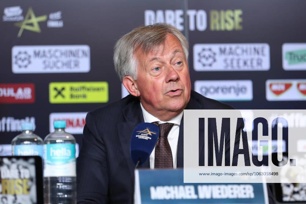 Handball, EHF Champions League Final, Füchse Berlin SC Magdeburg v l Press conference on the final day, Michael Wiederer EHF President Portrait, Portraet, single picture Cologne
