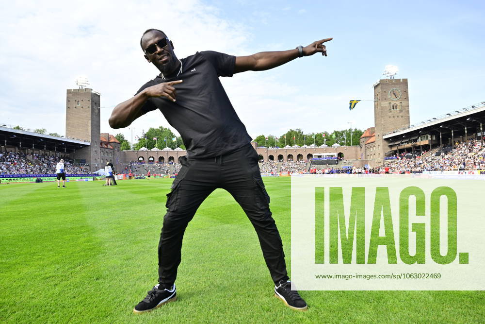 STOCKHOLM, SWEDEN 20250615 Usain Bolt during the Diamond League athletics gala at Stockholm Stadium, Sweden June 15, 2025 STOCKHOLM SWEDEN