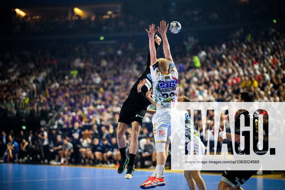 COLOGNE, GERMANY - 15 JUNE, 2025: - The final match of TruckScout24 EHF FINAL4 Fuchse Berlin vs SC Magdeburg at Lanxess Arena.