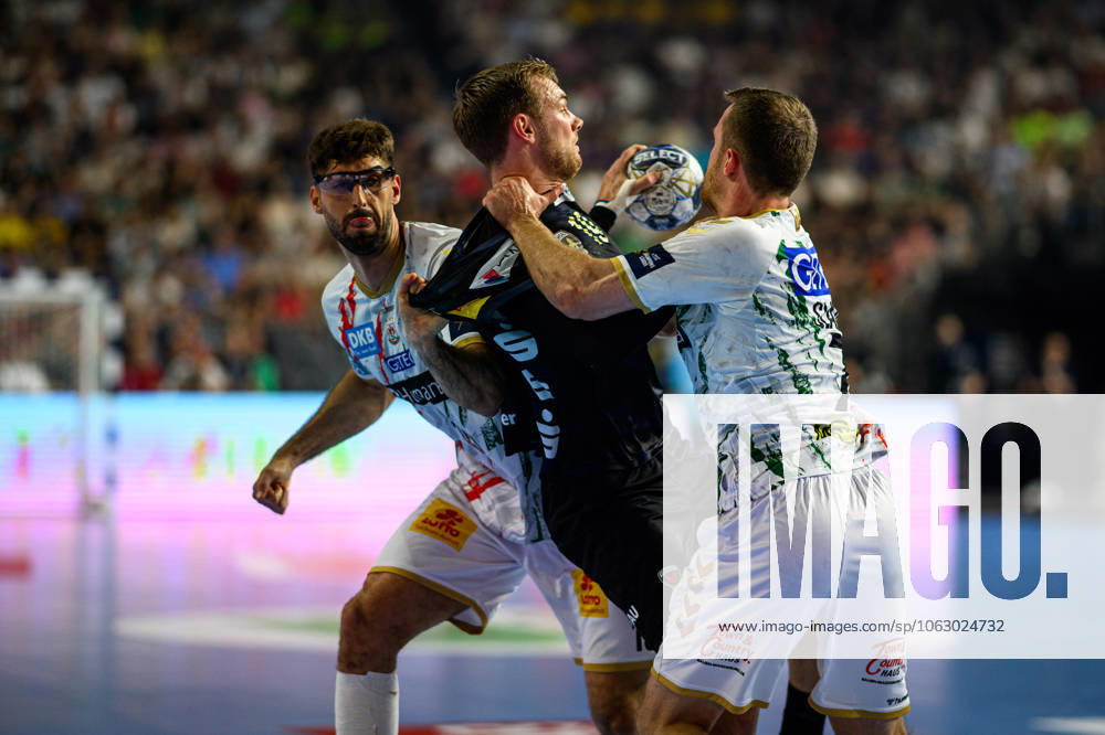 COLOGNE, GERMANY - 15 JUNE, 2025: - The final match of TruckScout24 EHF FINAL4 Fuchse Berlin vs SC Magdeburg at Lanxess Arena.