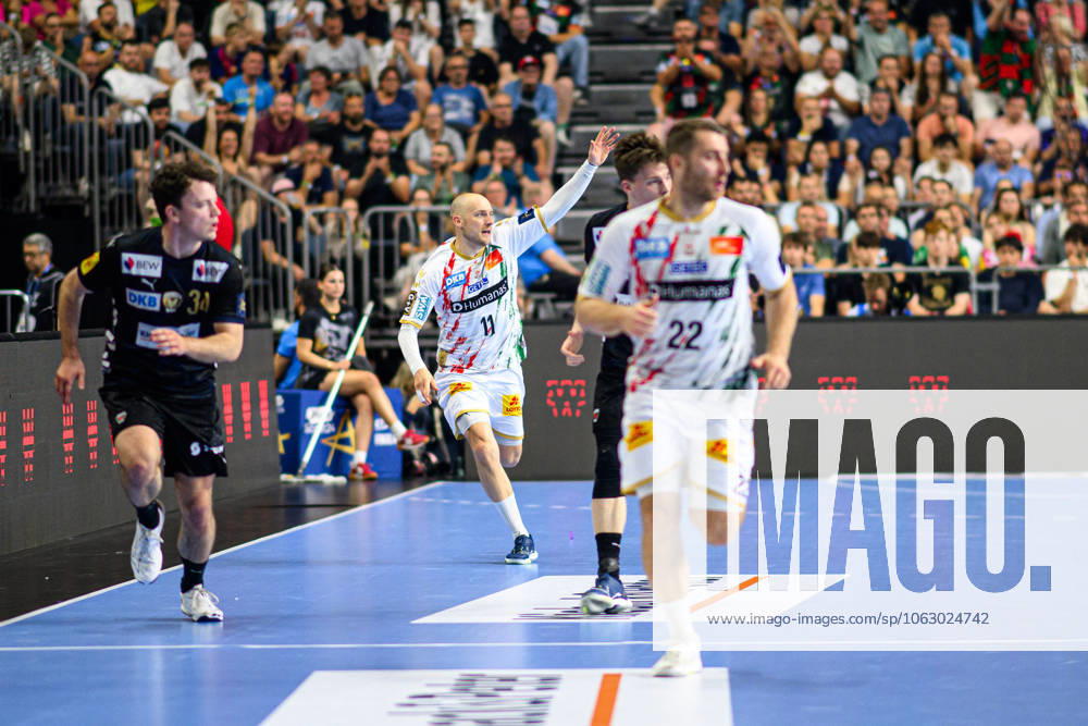COLOGNE, GERMANY - 15 JUNE, 2025: Daniel Pettersson - The final match of TruckScout24 EHF FINAL4 Fuchse Berlin vs SC Magdeburg at Lanxess Arena.