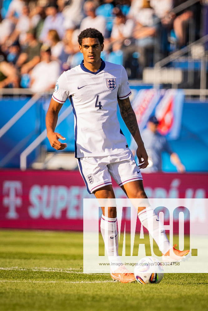 ENGLAND U21, U 21 - SLOVENIA U21 Jarell Quansah of England during the UEFA European Under-21 Championship 2025 Group B football match between England U21 and Slovenia U21. Stadium Nitra Arena, Nitra, Slovakia, June 15, 2025. Photo by Branislav Racko