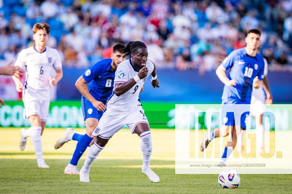 ENGLAND U21, U 21 - SLOVENIA U21 Jonathan Rowe of England during the UEFA European Under-21 Championship 2025 Group B football match between England U21 and Slovenia U21. Stadium Nitra Arena, Nitra, Slovakia, June 15, 2025. Photo by Branislav Racko