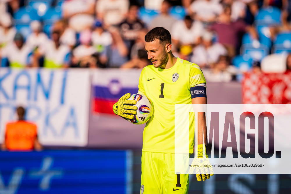 ENGLAND U21, U 21 - SLOVENIA U21 Martin Turk of Slovenia during the UEFA European Under-21 Championship 2025 Group B football match between England U21 and Slovenia U21. Stadium Nitra Arena, Nitra, Slovakia, June 15, 2025. Photo by Branislav Racko