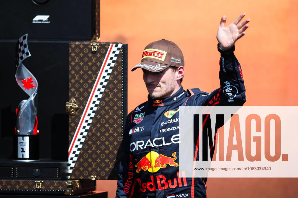 F1 - CANADIAN GRAND PRIX 2025 VERSTAPPEN Max (ned), Red Bull Racing RB21, portrait podium during the Formula 1 Pirelli Grand Prix du Canada 2025, 10th round of the 2025 FIA Formula One World Championship, WM, Weltmeisterschaft from June 14 to 16, 2025 on the Circuit Gilles Villeneuve, in Montrà al, Canada - Montrà alCanada