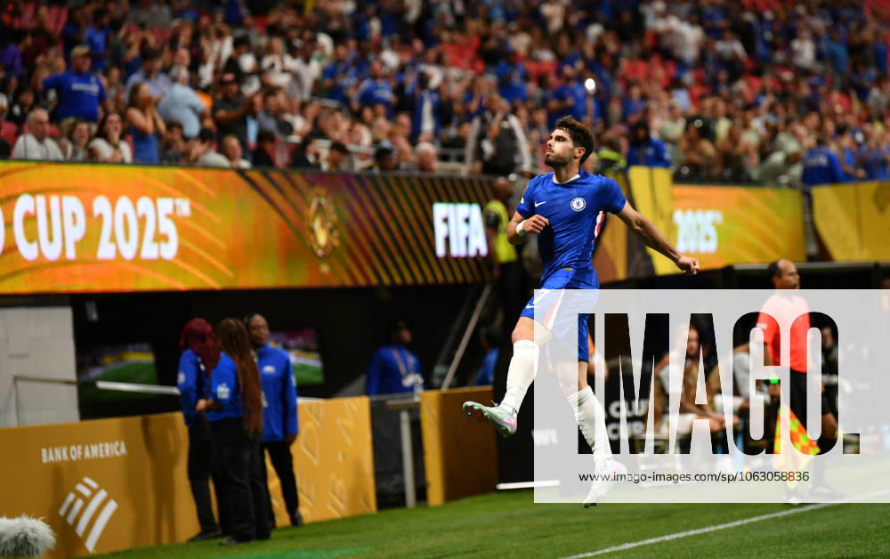 Chelsea FC v Los Angeles Football Club - FIFA Club World Cup 2025 ATLANTA, GEORGIA - JUNE 16: Pedro Neto (11) of Chelsea celebrates after scoring a goal during the FIFA Club World Cup 2025 group D match between Chelsea FC and Los Angeles Football Club at Mercedes-Benz Stadium on June 16, 2025 in Atlanta, United States. Peter Zay Anadolu Atlanta United States. Editorial use only. Please get in touch for any other usage.