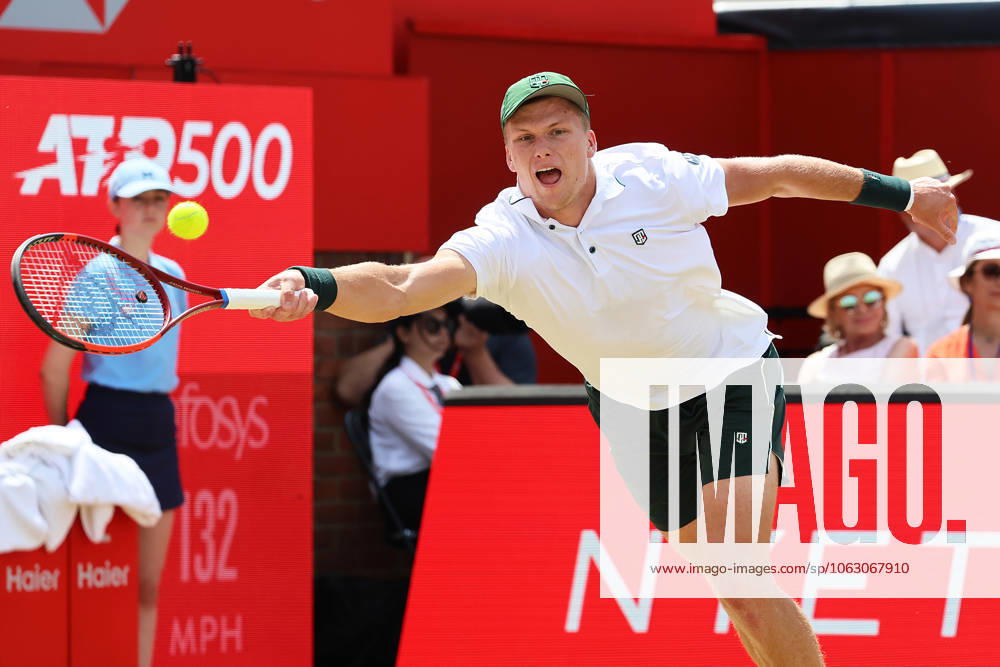 TENNIS - ATP, Tennis Herren Queen s Club LONDON,ENGLAND,17.JUN.25 - TENNIS - ATP World Tour, HSBC Championships. Image shows Jenson Brooksby (USA). GEPAxpictures Grieves