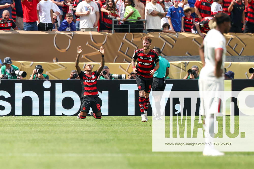 FIFA Club World Cup match between Flamengo and Chelsea Wallace Yan of Flamengo during FIFA Club World Cup match between Flamengo and Chelsea at Lincoln Financial Field in Philadelphia, United States, on Friday, 20th. Philadelfia Lincoln Financial Field PA United States