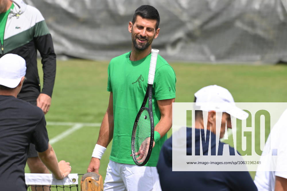 Ahead of Wimbledon Tennis Championships LONDON, UNITED KINGDOM - JUNE 23: Serbian tennis player Novak Djokovic is seen as he attends grass practice courts ahead of the Wimbledon tennis championships held at the All England Lawn Tennis and Croquet Club in London, United Kingdom on June 23, 2025. Ray Tang Anadolu London United Kingdom. Editorial use only. Please get in touch for any other usage.