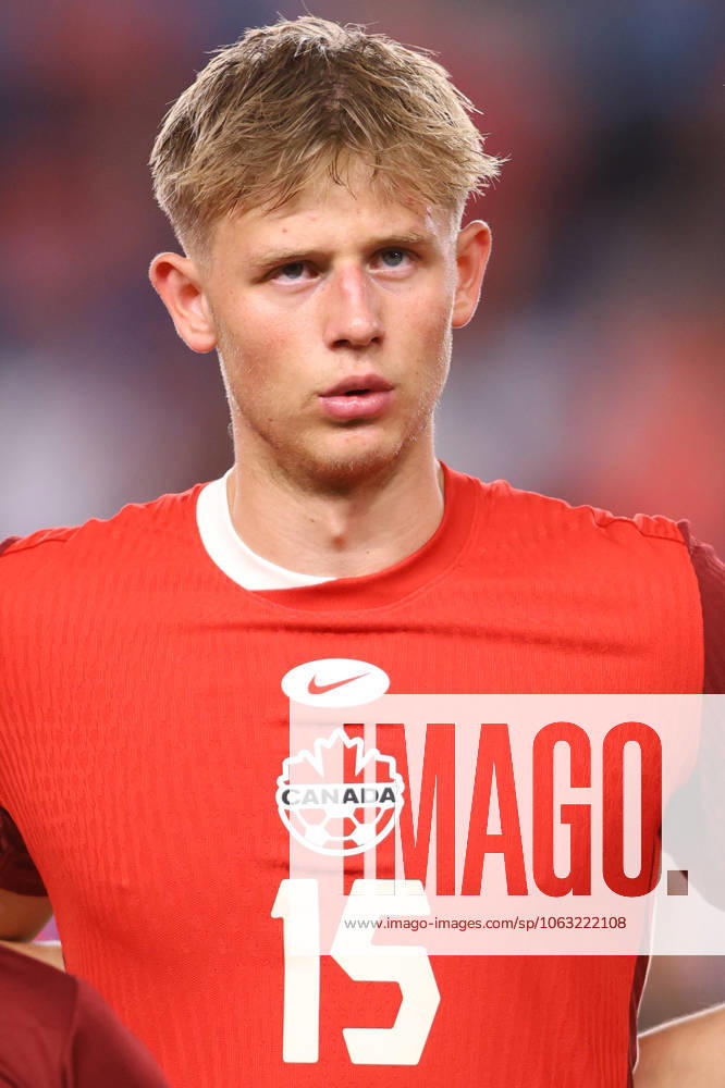 CANADA VS EL SALVADOR - COPA ORO - 24 JUNIO 2025 HOUSTON,TEXAS. JUNE 24th: Luc de Fougerolles 15 of Canada during the match between Canada and El Salvador in the Concacaf Gold Cup 2025, held at the Shell Energy Stadium, in Houston ,Texas (PHOTO BY FABIAN MEZA STRAFFON IMAGES IMAGO MANDATORY CREDIT EDITORIAL USE