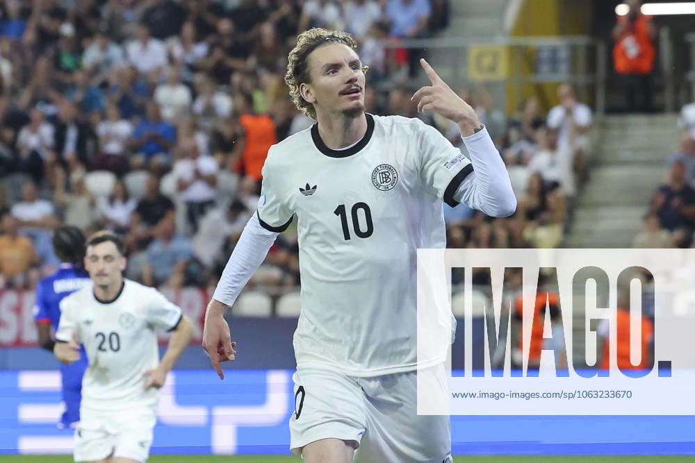 Nick Woltemade Germany celebrates after scoring his teams second goal, UEFA European Under 21 Championship 2025 Semi Final, Germany v France, Košicka futbalova arà na, June 25, 2025 in Košice, Slovakia Photo by Marco Steinbrenner DeFodi Images Nick Woltemade Germany celebrates after scoring his teams second goal, UEFA European Under 21 Championship 2025 Semi Final, Germany v France, Košicka futbalova arà na, June 25, 2025 in Košice, Slovakia Photo by Marco Steinbrenner DeFodi Images