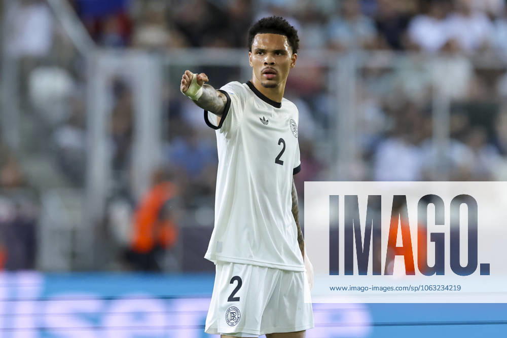 Nnamdi Collins Germany gestures, UEFA European Under 21 Championship 2025 Semi Final, Germany v France, Koöice, Slovakia Photo by Marco Steinbrenner DeFodi Images Nnamdi Collins Germany gestures, UEFA European Under 21 Championship 2025 Semi Final, Germany v France, Koöice, Slovakia Photo by Marco Steinbrenner DeFodi Images