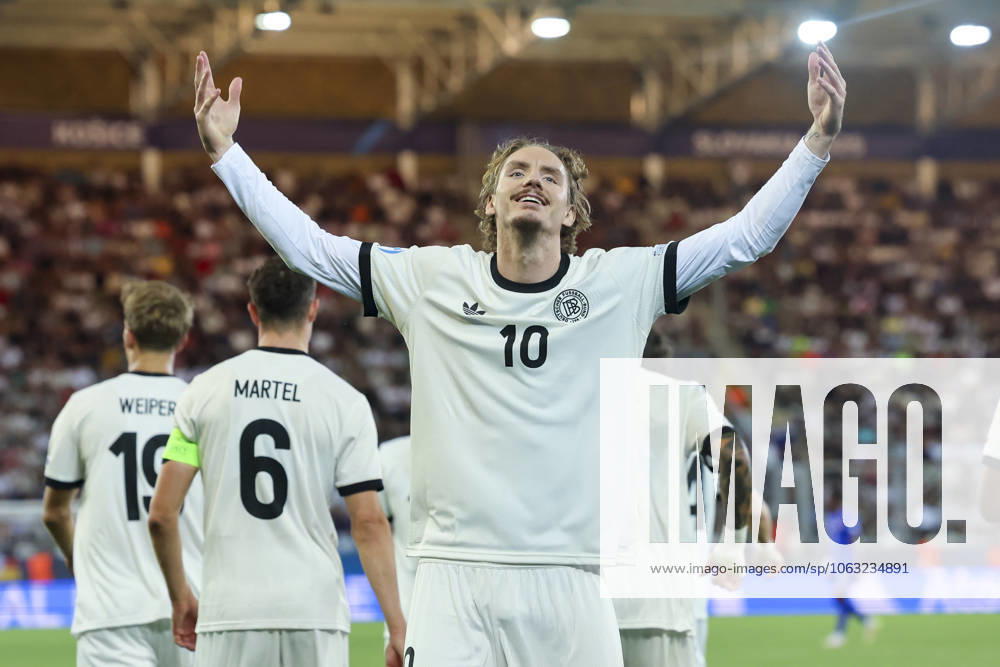 Nick Woltemade Germany celebrates after scoring his teams second goal, UEFA European Under 21 Championship 2025 Semi Final, Germany v France, KoÅ¡icka futbalova arÃ na, June 25, 2025 in KoÅ¡ice, Slovakia Photo by Marco Steinbrenner DeFodi Images Nick Woltemade Germany celebrates after scoring his teams second goal, UEFA European Under 21 Championship 2025 Semi Final, Germany v France, KoÅ¡icka futbalova arÃ na, June 25, 2025 in KoÅ¡ice, Slovakia Photo by Marco Steinbrenner DeFodi Images