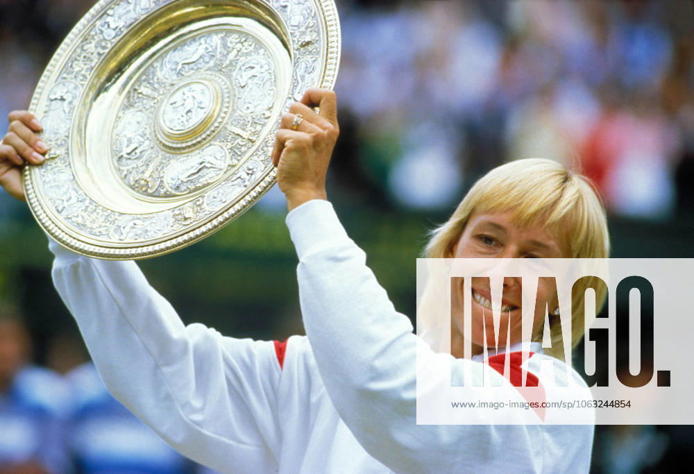 1986 Wimbledon Jul 06, 1986; Wimbledon, UK; Tennis player MARTINA NAVRATILOVA wins the title for Best Singles and Best Doubles Performance during the 1986 Wimbledon. Wimbledon UK