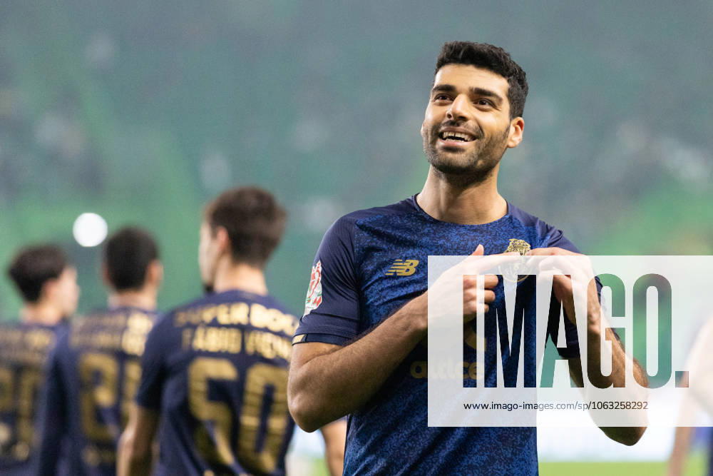 Porto forward from Iran MEHDI TAREMI (9) celebrating after scoring a goal during the game for Portugal Cup between Sporting and Porto at Estadio Jose de Alvalade Lisbon Portugal - ZUMAs359 20220302_zsp_s359_083