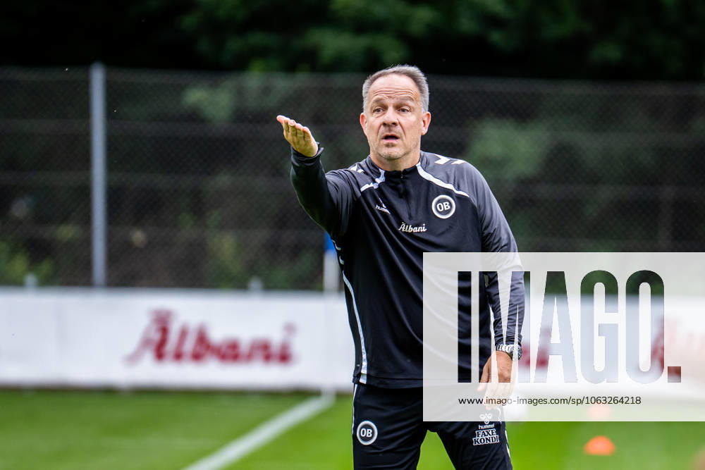 Odense BK v Sonderjyske, pre-season test match, Odense, Denmark Odense, Denmark. 26th, June 2025. Head coach Alexander Zorniger of Odense BK seen during a pre-season test match between Odense BK and Sonderjyske at Odense BKs training ground Aadalen in Odense. Denmark, Odense